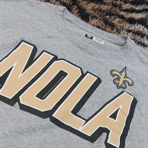 Saints NFL Team Apparel Gray T-Shirt